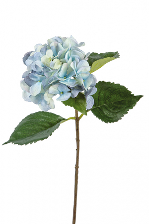 Plante artificiale si uscate - Floare HORTENSIA, fibre sintentice, 71 cm, Fink