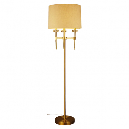 Lampadare - Lampă de podea Josie (auriu periat), Dims: 161.0 x 45.7 x 45.7 cm