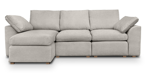 Canapele fixe - Fluffy canapea fixa  de 3 locuri L modulara