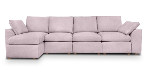 Canapele fixe - Fluffy canapea fixa de 4 locuri L modulara