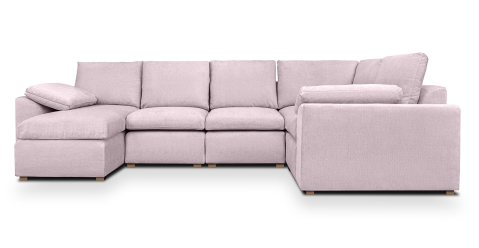 Canapele fixe - Fluffy canapea fixa U modulara