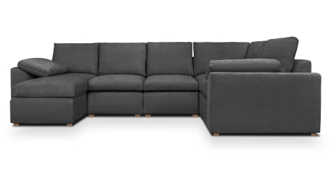 Canapele fixe - Fluffy canapea fixa U modulara