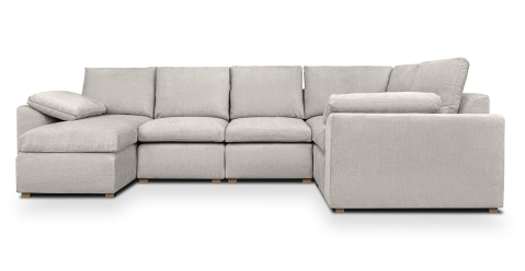 Canapele fixe - Fluffy canapea fixa U modulara