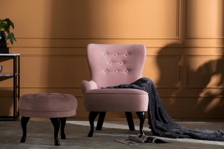 Fotolii - Fotoliu Diana 3H, Roz, 59x84x58 cm