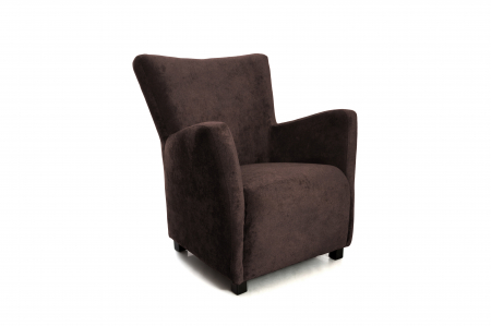 Fotolii - Fotoliu KING, catifea maro 73x60x89 cm