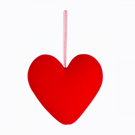 Clopotei de vant si ghirlande - Ghirlandă, Inimă, Blush, Sintetic, roșu, PU 12, L. 6 cm, L. 15,5 cm, H. 20 cm