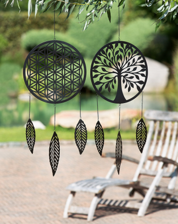 Clopotei de vant si ghirlande - Set 2 ghirlande CIRCLE OF LIFE, metal, 106x35 cm