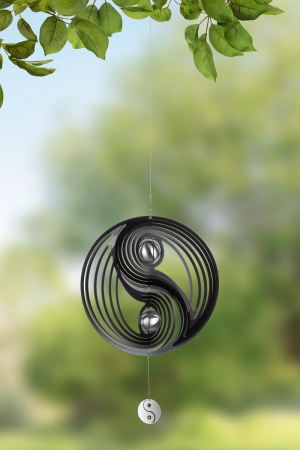 Clopotei de vant si ghirlande - Ghirlanda otel Yin Yang