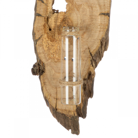 Clopotei de vant si ghirlande - Ghirlandă, Vază, Fuste, Lemn, ecru, PU 8, L. 1,5 cm, L. 11 cm, H. 40 cm