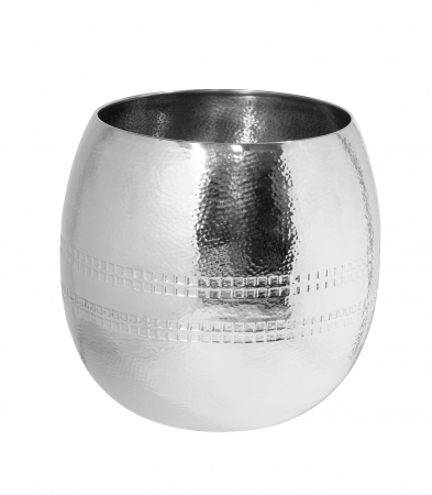 Ghivece si suporturi de flori - Ghiveci CARUS, Otel inoxidabil, Argintiu, 25x23.5x25 cm