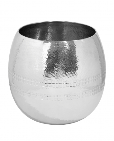 Ghivece si suporturi de flori - Ghiveci CARUS, Otel inoxidabil, Argintiu, 40x40x40 cm