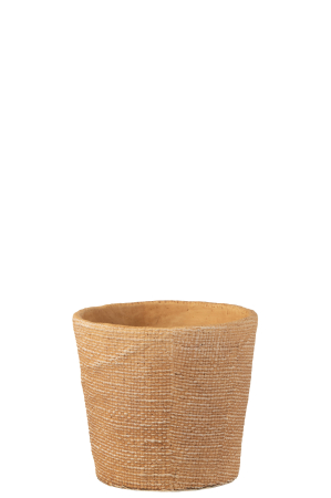 Ghivece si suporturi de flori - Ghiveci, Ciment, Natural, 16.5x16.5x15.5