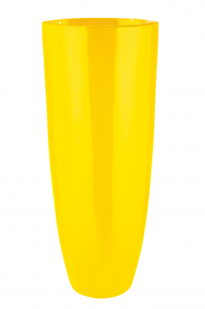 Ghivece si suporturi de flori - Suport ghiveci Konus, Fibra de sticla/Rasina, Galben, 92x36 cm