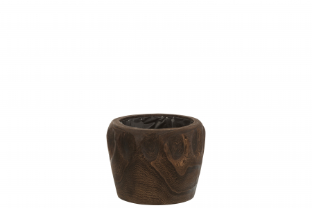 Ghivece si suporturi de flori - Ghiveci, Lemn, Maro, 24x24x18 cm