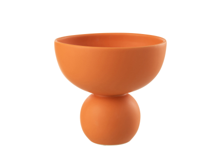 Ghivece si suporturi de flori - Ghiveci, Portelan, Ocru, 20x20x18.5