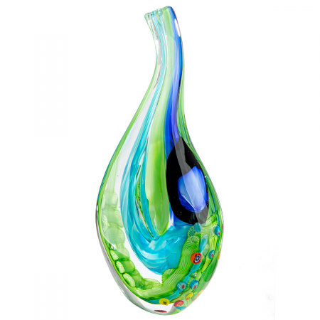Arta sticlei - Glasart, Obiect de decor, Viridis, Sticlă, verde, PU 1, L. 9 cm, L. 18 cm, H. 38 cm
