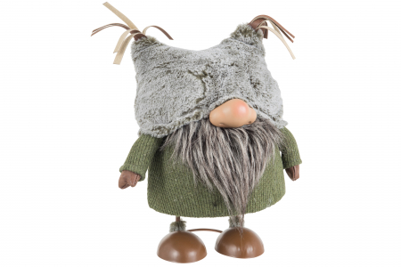 CADOURI - Decoratiune Gnom, Textil, Maro, 29.5x22x33 cm