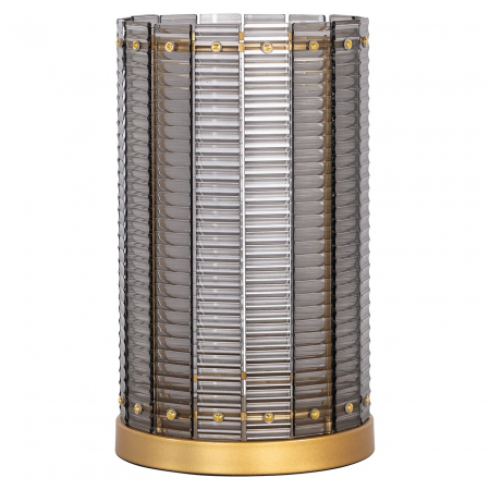 Suporturi lumanari - Hurricane/ Suport lumanare Daylin, mare (fum), Dims: 40.5 x 24.0 x 24.0 cm