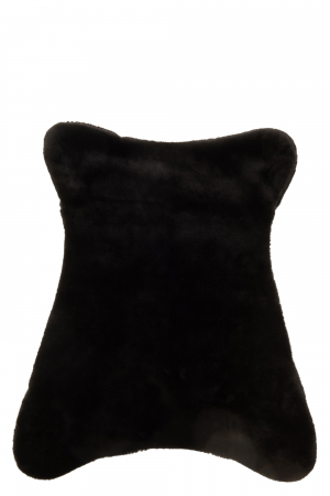 Huse scaune - Husa scaun Butterfly, Blana artificiala, Negru, 97x81x81 cm