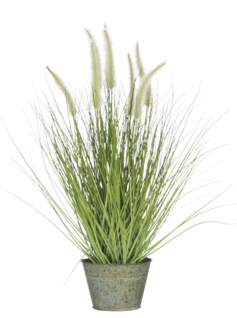 Plante artificiale si uscate - Iarba artificiala, Plastic, Verde, 35x35x55 cm