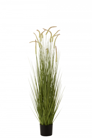 Plante artificiale si uscate - Iarba artificiala, Plastic, Verde, 25x25x151 cm