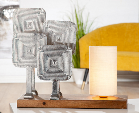 Veioze - Lampa Square, Aluminiu, Multicolor, 49X15X41 cm