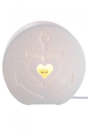 SALE % - Lampa ANCHOR, portelan, 19 x 9 x 19 cm