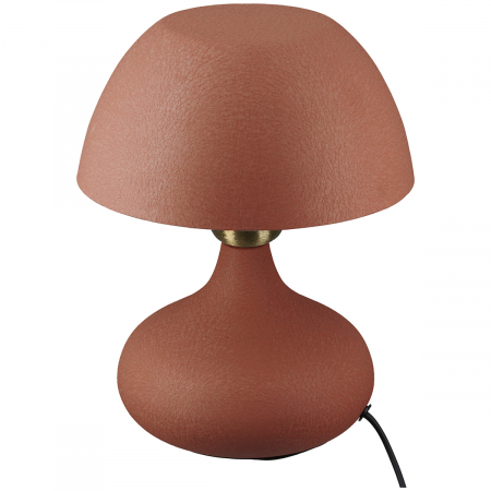 Veioze - Lampă de masă, Fier, maro ruginiu, PU 1, H 24 cm, D 18 cm