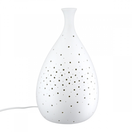 Veioze - Lampă de masă, Galaxy, Porțelan, alb, PU 1, H. 33,5 cm, D. 18,5 cm