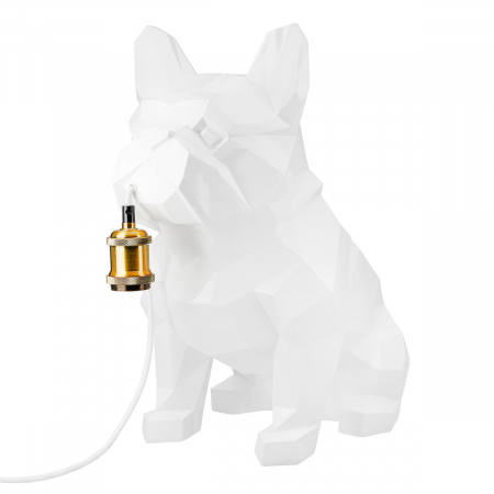 Veioze - Lampă de masă, Geo, Poly, alb, PU 1, L. 44 cm, L. 26 cm, H. 46 cm