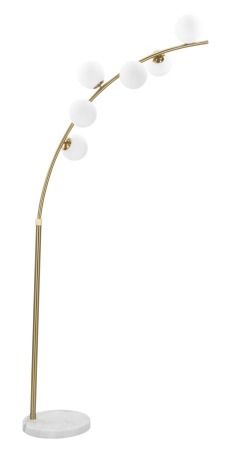 Lampadare - Lampa de podea Glamy Arc 6 Luci, Cm 130X45X220-246