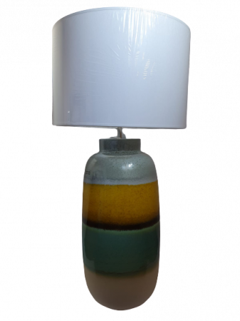 Veioze - Lampa DUBAI, ceramica, multicolor, 49.5x23.5 cm
