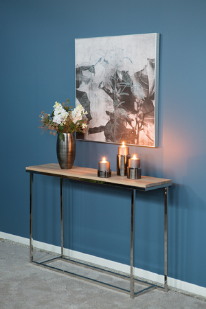 Mese consola - LAVIO/consola, stejar, alboil/L.120, cu30, H.78