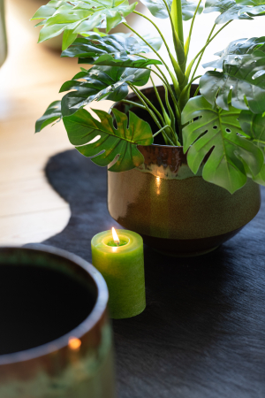 Lumanari - Lumanare, Ceara, Verde, 10x10x15 cm