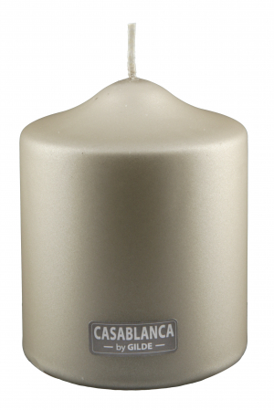 Lumanari - Lumanare Pilar, Ceara, Gri metalic, 10x8 cm