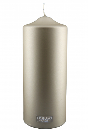 Lumanari - Lumanare Pilar, Ceara, Gri metalic, 20x8 cm