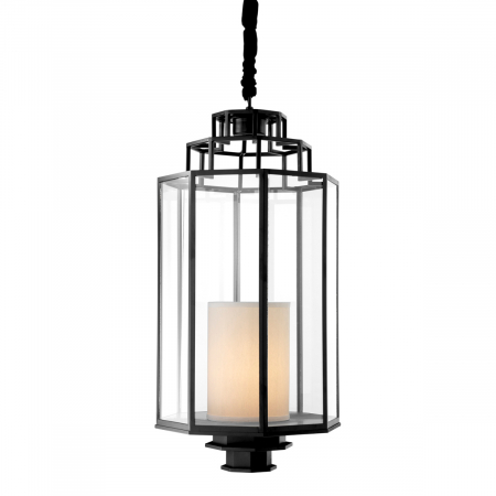 Lustre - Lustră, Monticello L finisaj negru, Dims: Ø 40 | H. 83 (CM)