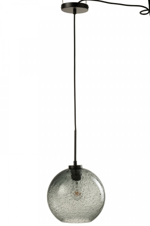 Lustre - Lustra Orb, Sticla, Gri, 25.5x25.5x40 cm