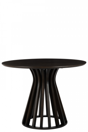 Mese dining - Masa Connie, Lemn, Negru, 110x110x76 cm