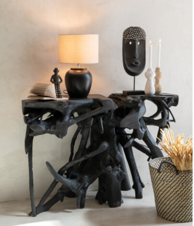 Mese consola - Masa consola Root, Lemn, Natural, 120x40x80