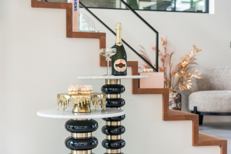 Urban - Masuta de colt, Boann, negru/ auriu