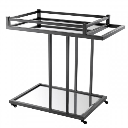 Mese de servire cu roti - Masă de servire cu roti, Beverly Hills, finisaj bronz