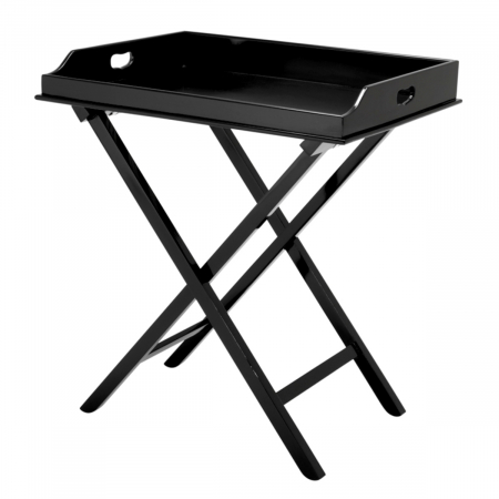 Mese de servire cu roti - Masa de servit Osborn, finisaj negru