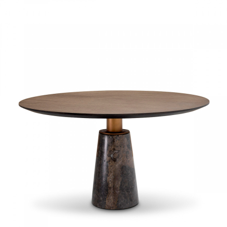 Mese dining - Masă dining, Genova furnir stejar, Dims: Ø 132 | H. 76 (CM)