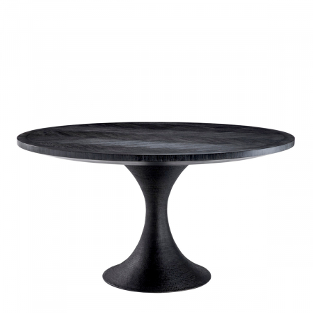 Mese dining - Masă dining, Melchior rotunda, furnir din stejar, carbune