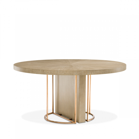 Mese dining - Masă dining, Remington ø 152 cm, furnir din stejar, , Dims: Ø 152 | H. 75  (CM)