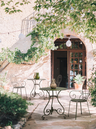 Toate produsele - Masa Etienne D70, Poliester/Otel, Verde, 70x70x72 cm