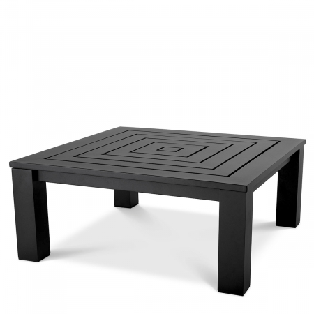 Masute - Măsuță de cafea, Vistamar neagra de exterior , Dims: L. 101.5 | W. 101.5 | H. 43 (CM)