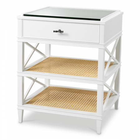 Noptiere - Masuta laterala Bahamas finisaj alb