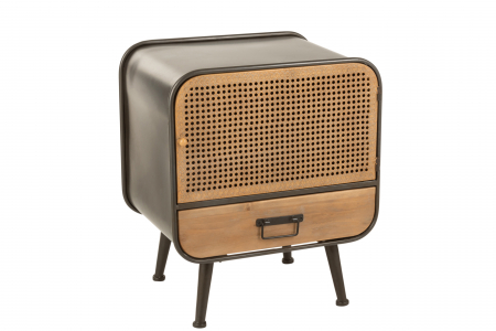 SALE % - Masuta, Metal, Natural, 50x39x60 cm